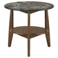 Bradley 2-Piece Round SmartTop Coffee Table Set Smokey Grey and Brown