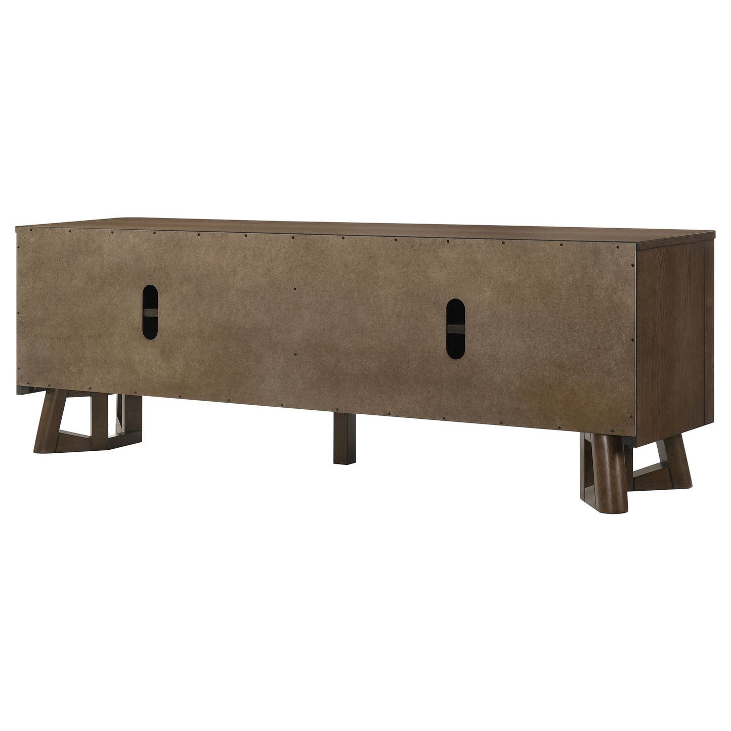 Trotter 71-inch 4-Door Wood TV Stand Media Console Brown