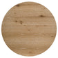 Kessler 2-piece Round Sculptural Wood Coffee Table Set Light Oak