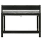Besler 47-inch SmartTop Writing Desk with Shelf Grey Stone and Black