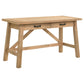 Fabian 54-inch 2-drawer Computer Writing Desk Distressed Light Brown