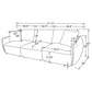 Elysia Chenille Upholstered Modular Lounge Sofa Coral