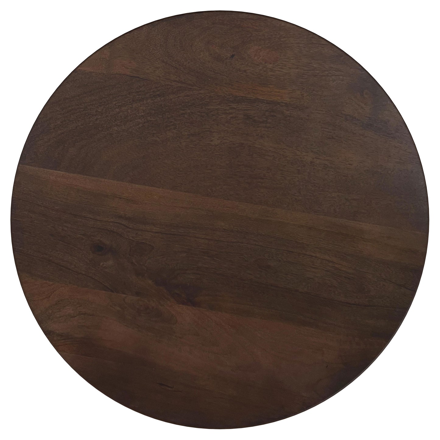 Cayenne Solid Mango Wood Accent Side End Table Walnut