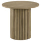 Hamlyn 5-piece Round Wood Counter Height Dining Set Black and Natural Oak