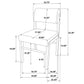 Decker 7-piece 82-inch Rectangular Dining Set Black and Natural Oak