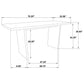 Decker 7-piece 70-inch Rectangular Counter Height Dining Set Cream and Black
