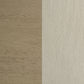 Redbridge Velvet Upholstered Counter Chair Cream and Natural Oak (Set of 2)