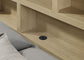 Hendricks California King Bookcase Headboard Platform Bed Light Oak