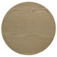 Hamlyn Round Fluted Occasional Side End Table Natural Oak