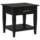 Lindenton 1-drawer Wood Occasional Side End Table Black