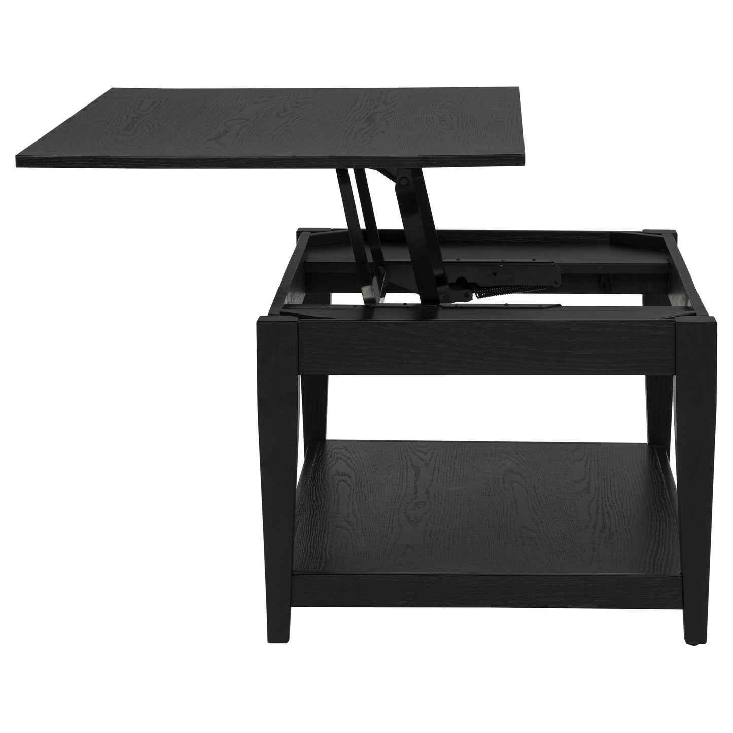 Lindenton 2-piece Wood Lift-Top Coffee and End Table Set Black