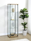 Bellatrix 3-shelf Clear Glass Curio Cabinet Mango