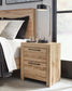 Hyanna Queen Panel Bed with 2 Side Storage, Dresser, Mirror, Chest and Nightstand