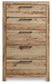 Hyanna Twin Panel Headboard, Dresser, Mirror, Chest and Nightstand