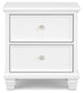 Fortman California King Panel Bed with Mirrored Dresser and Nightstand