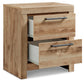 Hyanna Full Panel Bed with 1 Side Storage, Dresser, Mirror and Nightstand