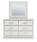 Zuraleus Queen Upholstered Bed, Dresser, Mirror and Nightstand