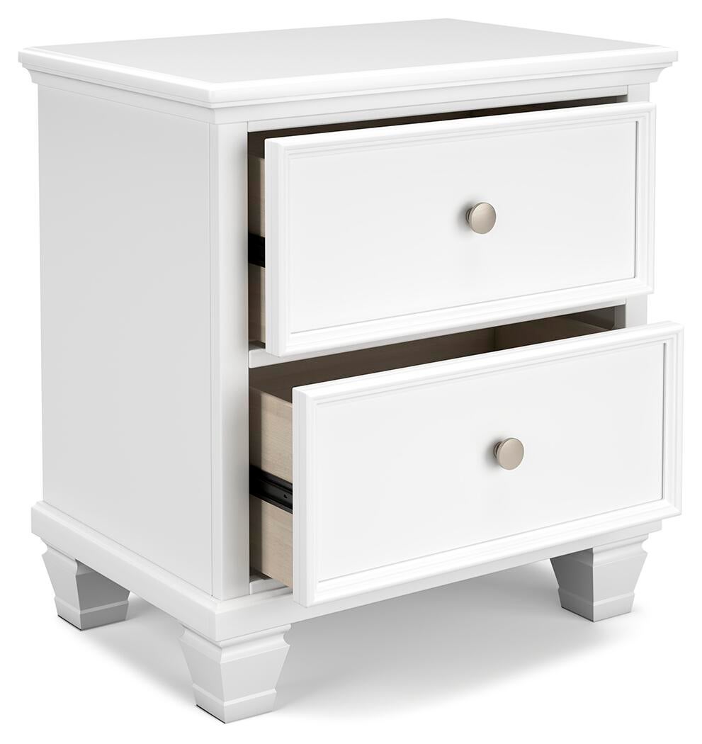 Fortman Twin Panel Storage Bed, Dresser, Mirror and Nightstand