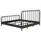 Rocco All Wood Water Pipe Open Frame Eastern King Bed Dark Bronze