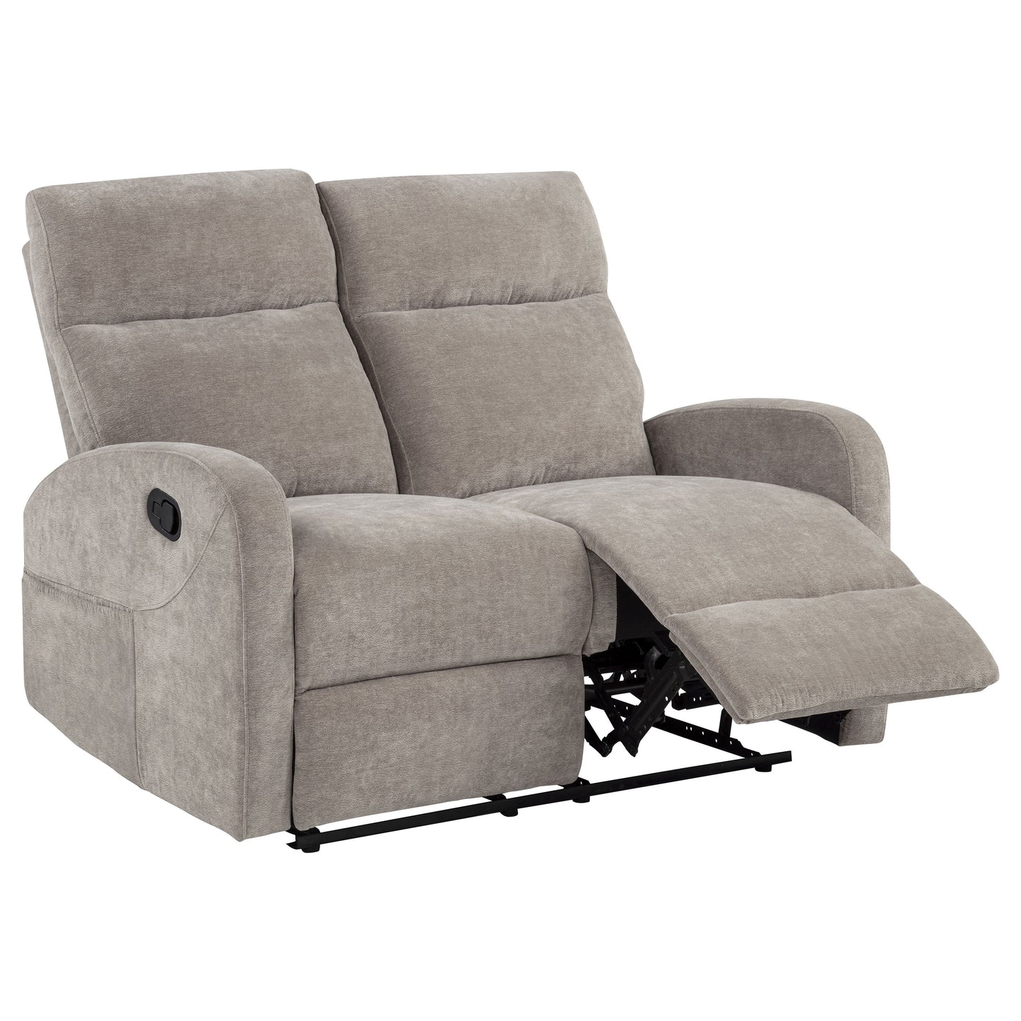 Hamilton 2-piece Chenille Manual Reclining Sofa Set Sand