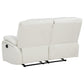 Camila 2-piece Upholstered Reclining Sofa Set White