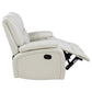 Camila 2-piece Upholstered Reclining Sofa Set White