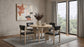 Strouse 47-inch Round Wood Dining Room Table Natural Oak