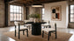 Kehoe Upholstered Dining Side Chair Cream and Black (Set of 2)