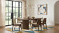 Decker 7-piece 82-inch Rectangular Dining Set Cream and Walnut