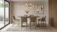 Decker 70-inch Rectangular Wood Counter Height Dining Table Natural Oak