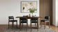 Decker 70-inch Rectangular Wood Counter Height Dining Table Dark Walnut