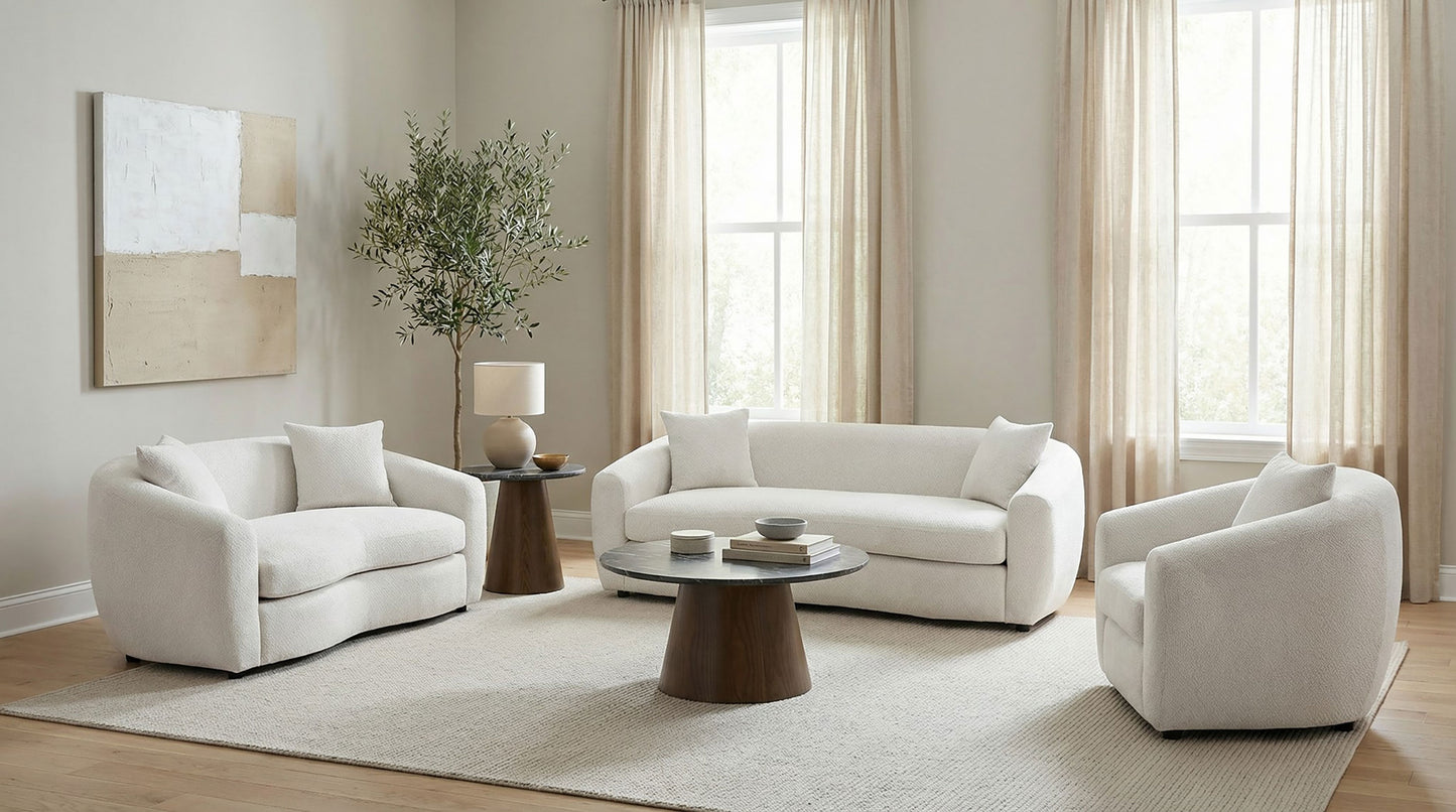 Isabella Fabric Upholstered Sofa Sand