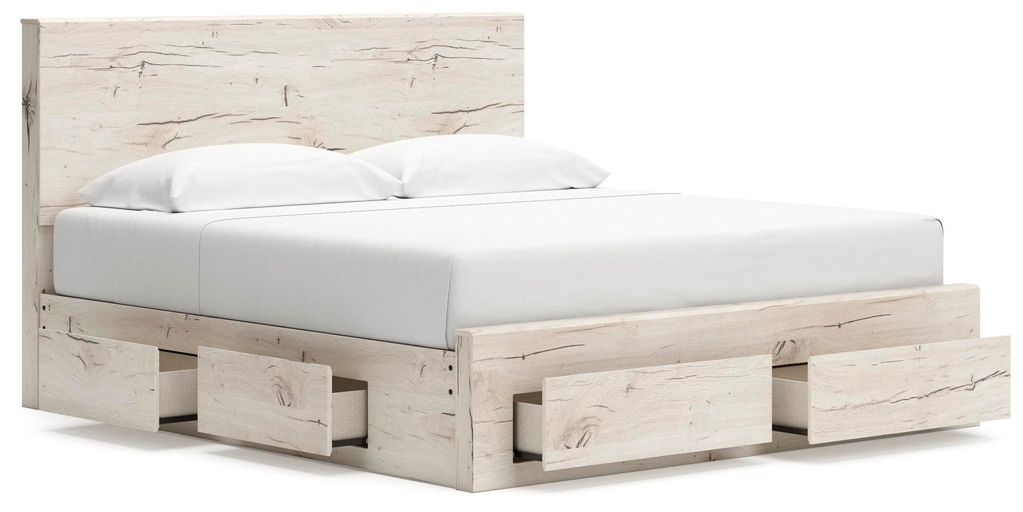 Lawroy King Panel Storage Bed, Dresser and Mirror
