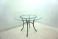 Kline 48-inch Round Glass Top Dining Table Matte Black