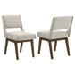 Galindo Upholstered Dining Side Chair Light Grey (Set of 2)