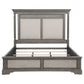 Cresswell Queen Upholstered Panel Bed Weathered Taupe