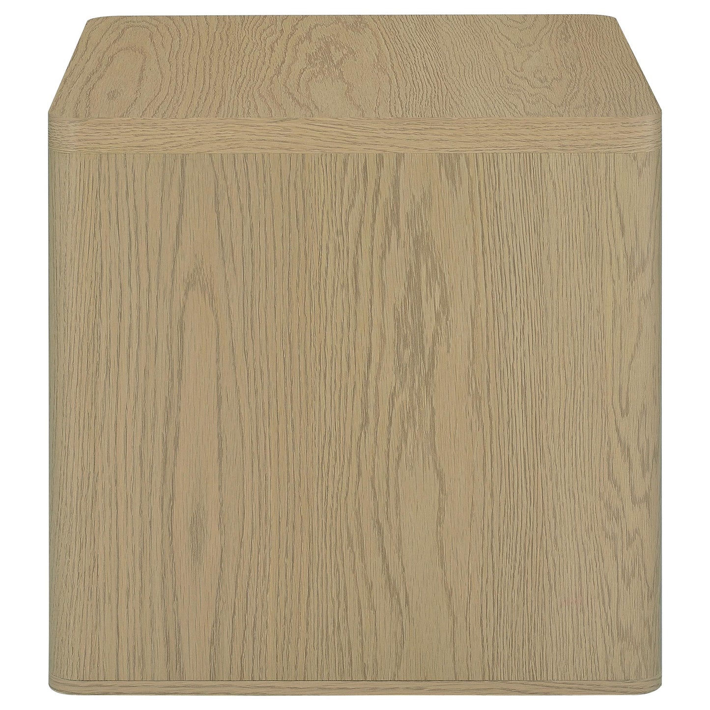 Alsina Square End Table with Open Shelf Greige