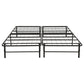 Kramer California King Folding Metal Bed Frame Black