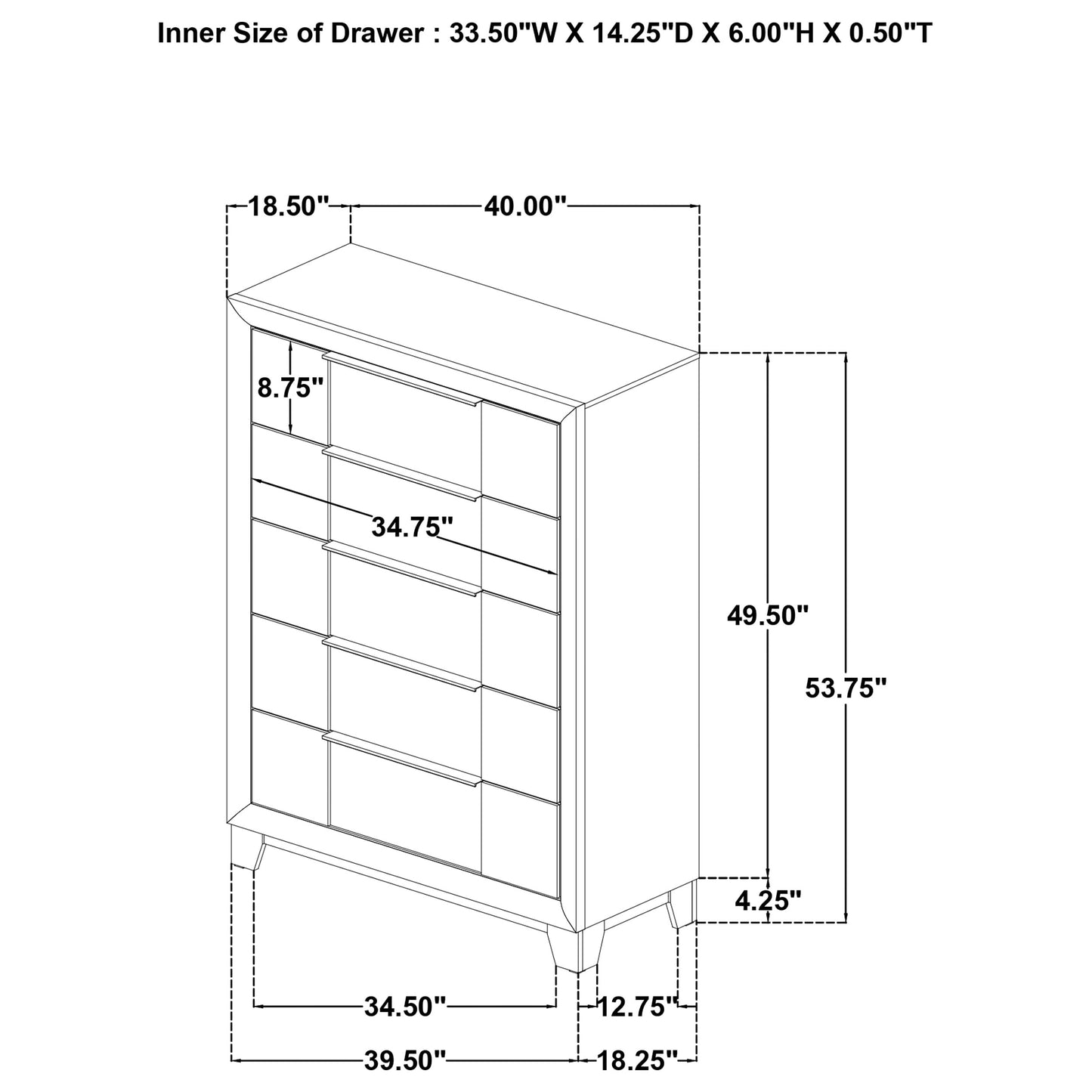 Farre 5-piece Queen Bedroom Set Dark Brown