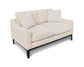 Duarte Transitional Upholstered Loveseat with Reversible Cushions Latte
