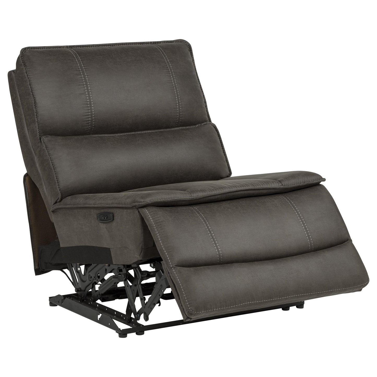 Marcell 7-Piece L-Shaped Power Reclining Sectional with Dual Consoles Grey