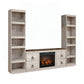 Willowton 3-Piece Entertainment Center with Electric Fireplace