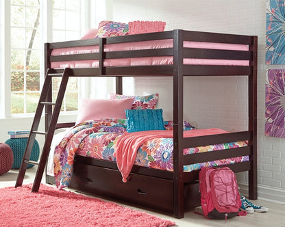 Halanton  Over Twin Bunk Bed With 1 Large Storage Drawer