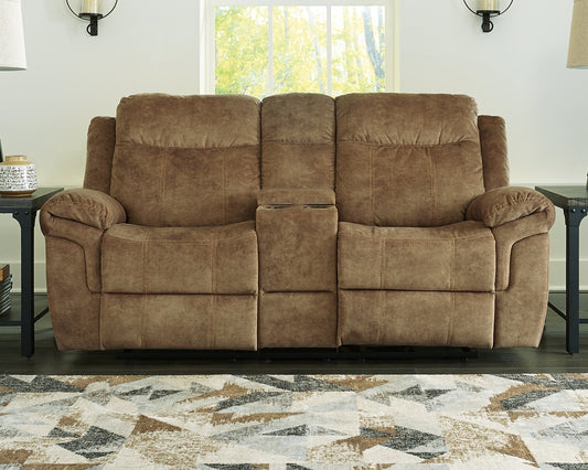 Huddle-Up Glider REC Loveseat w/Console