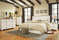 Willowton Queen/Full Panel Headboard with Mirrored Dresser, Chest and Nightstand