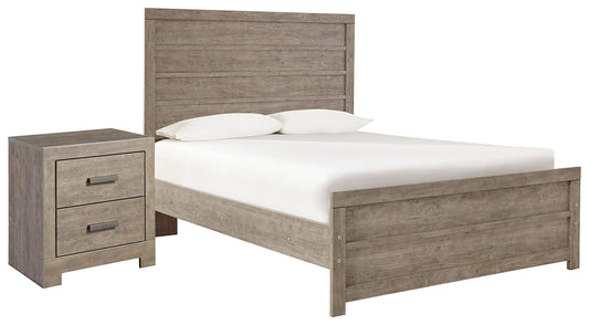 Culverbach Full Panel Bed with Nightstand