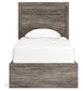 Ralinksi Twin Panel Bed with Mirrored Dresser, Chest and 2 Nightstands