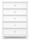 Fortman California King Panel Bed with Mirrored Dresser, Chest and 2 Nightstands