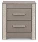 Surancha Queen Poster Bed with Mirrored Dresser, Chest and Nightstand