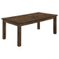 Coleman Rectangular 79-inch Dining Table Rustic Golden Brown